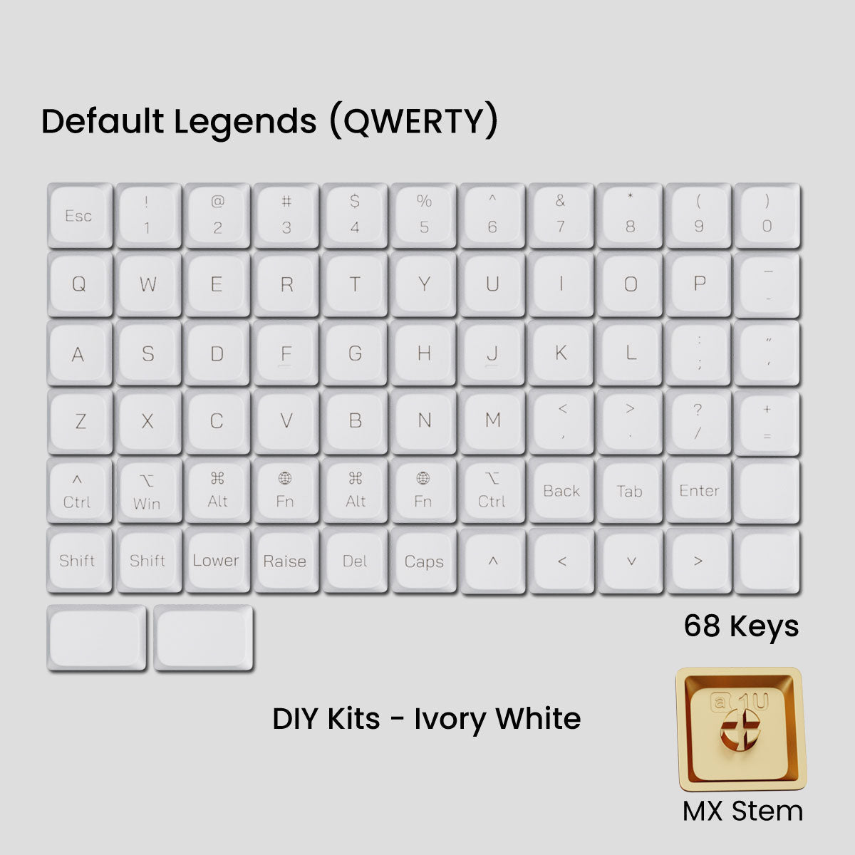 Awekeys Low Profile Metal Keycaps - Pre - Order - Mechboards
