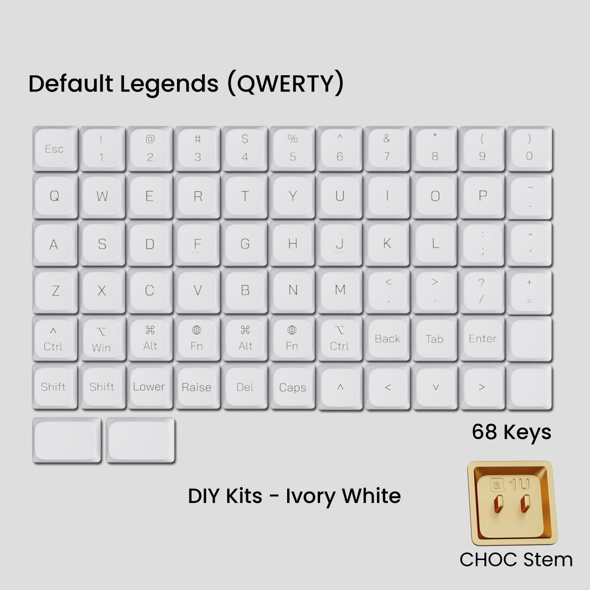 Awekeys Low Profile Metal Keycaps - Pre - Order - Mechboards