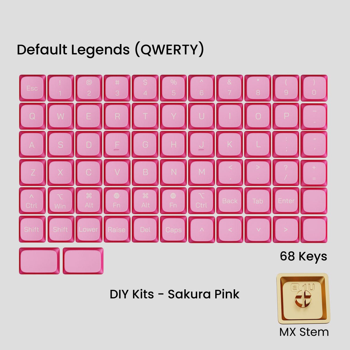 Awekeys Low Profile Metal Keycaps - Pre - Order - Mechboards