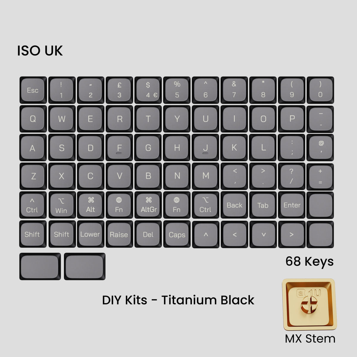 Awekeys Low Profile Metal Keycaps - Pre - Order - Mechboards