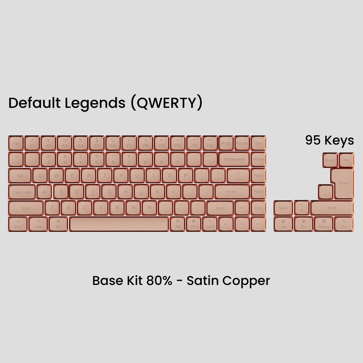 Awekeys Low Profile Metal Keycaps - Pre - Order - Mechboards