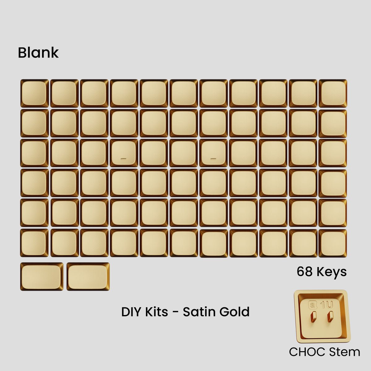 Awekeys Low Profile Metal Keycaps - Pre - Order - Mechboards