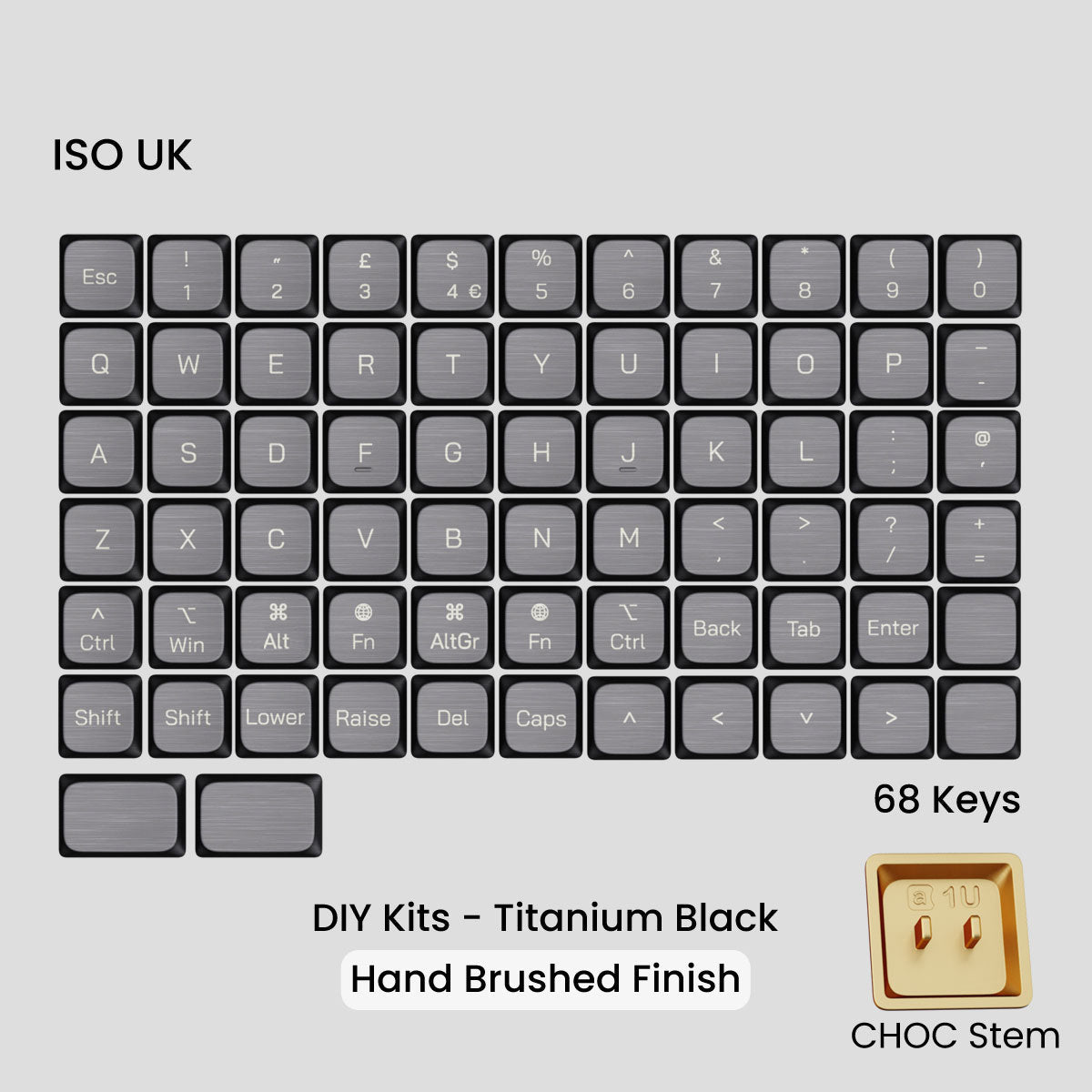 Awekeys Low Profile Metal Keycaps - Pre - Order - Mechboards