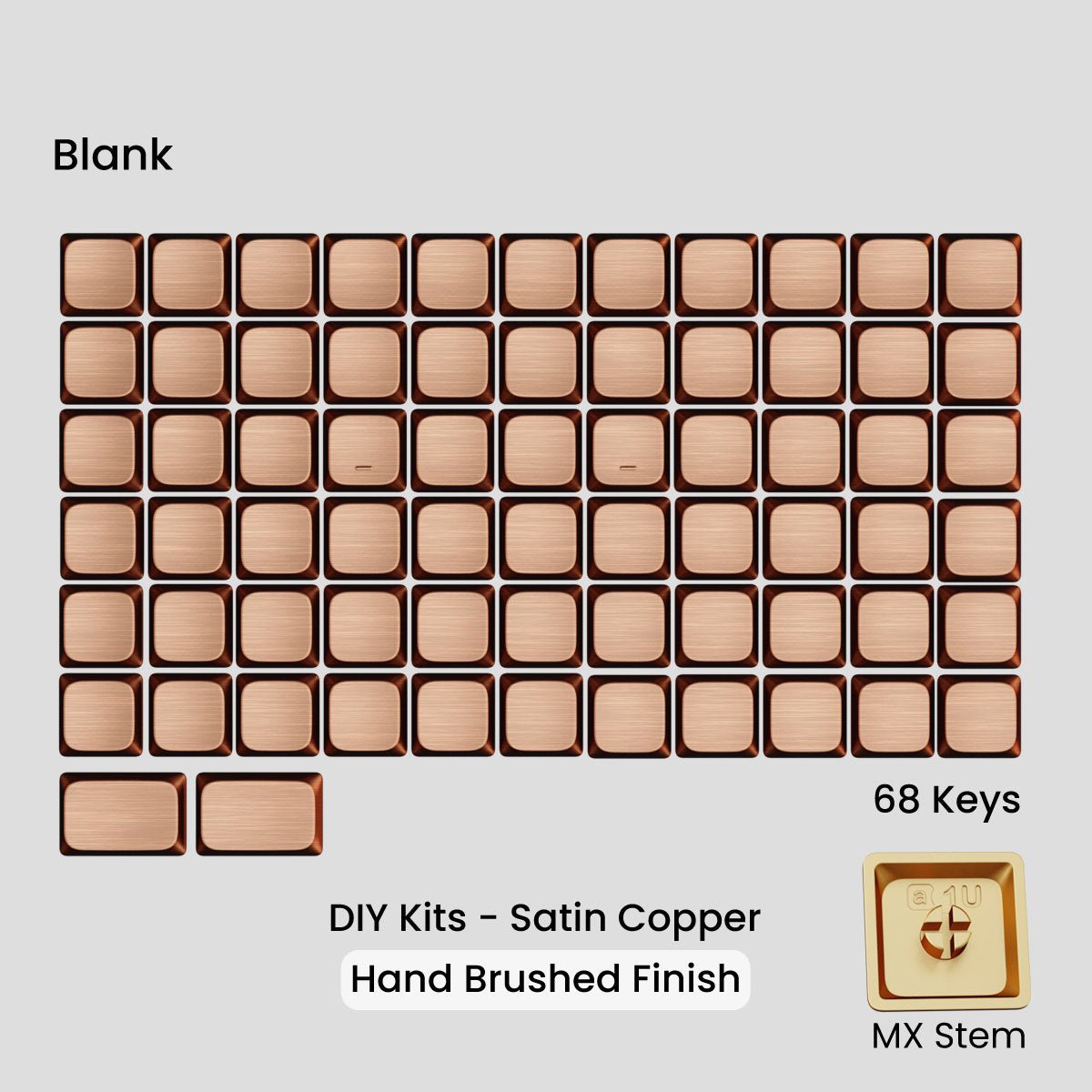 Awekeys Low Profile Metal Keycaps - Pre - Order - Mechboards