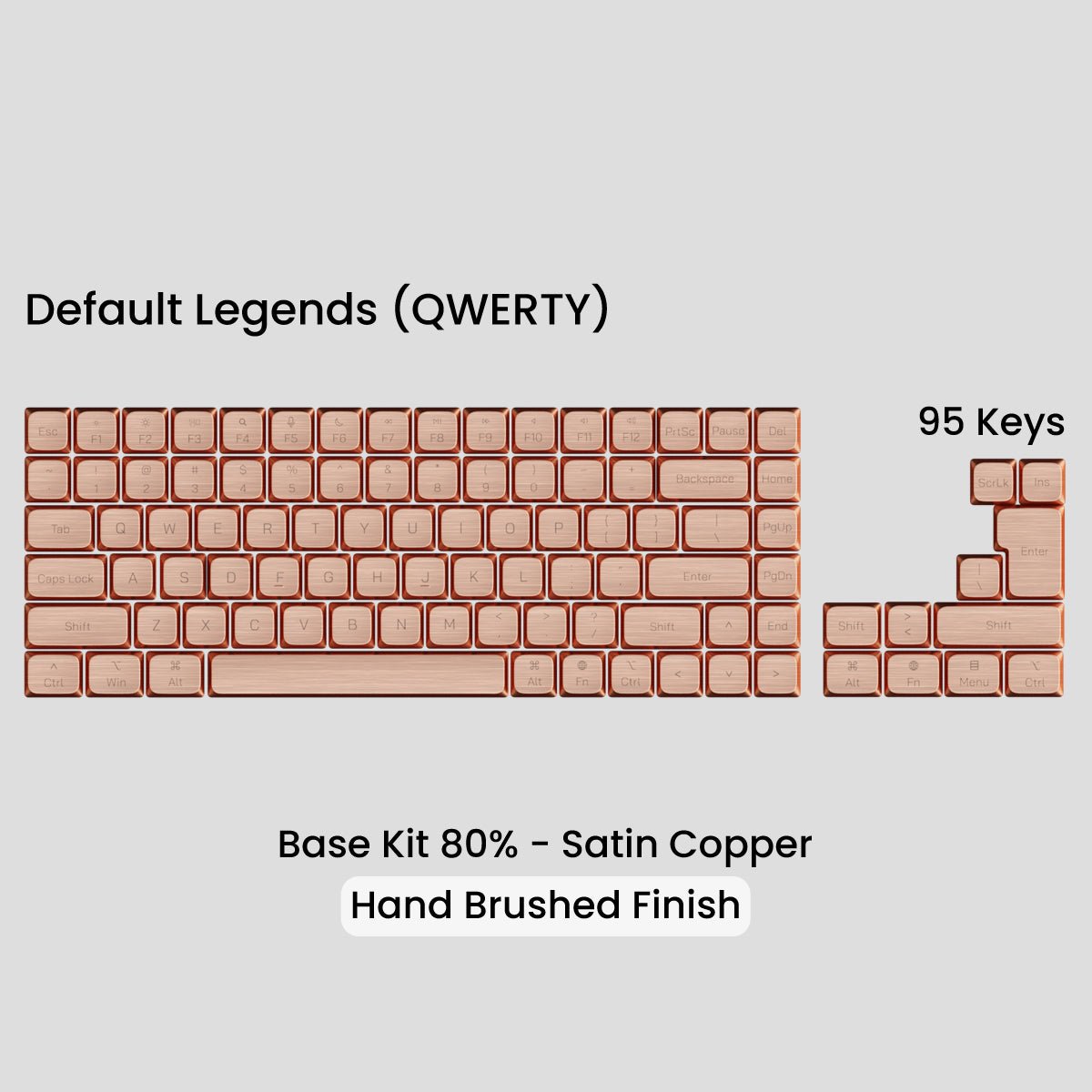 Awekeys Low Profile Metal Keycaps - Pre - Order - Mechboards