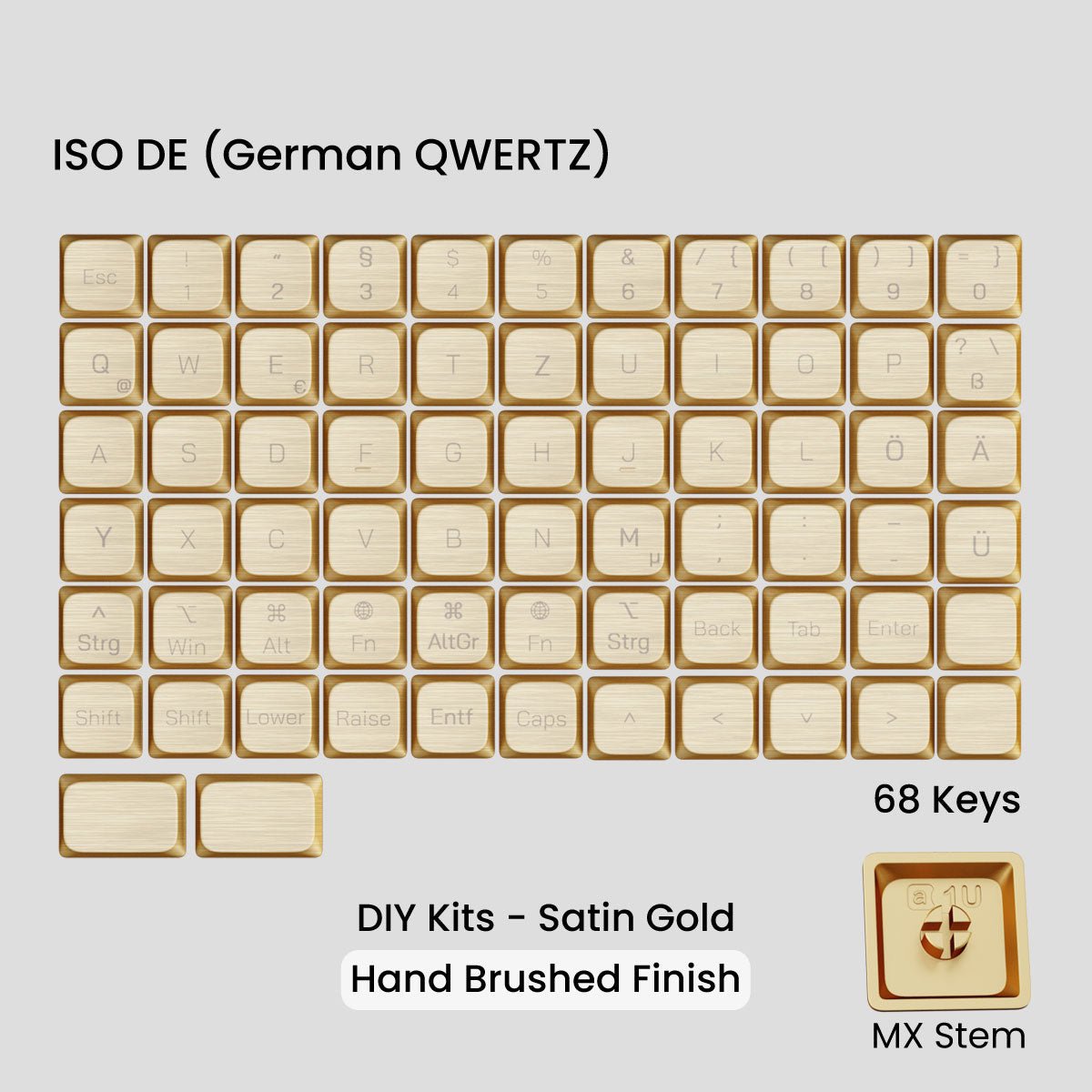 Awekeys Low Profile Metal Keycaps - Pre - Order - Mechboards