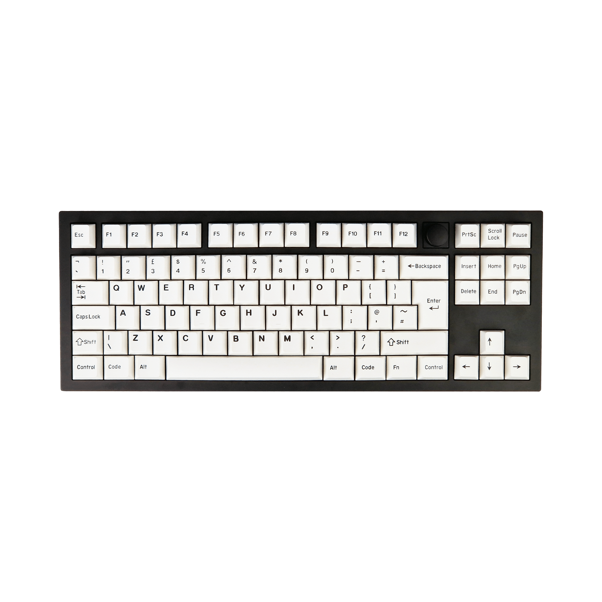 Black on White Cherry Profile 176 Keycap Set (Copy) - Mechboards