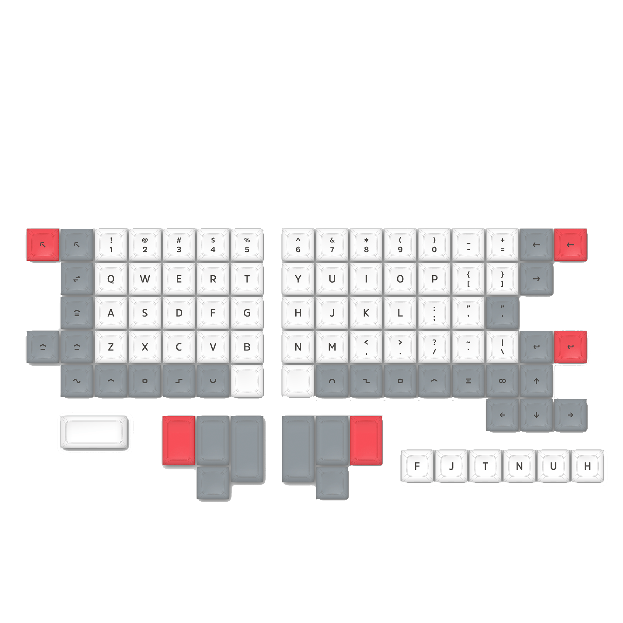 DSA Way Ortho/Split Keycaps - Mechboards