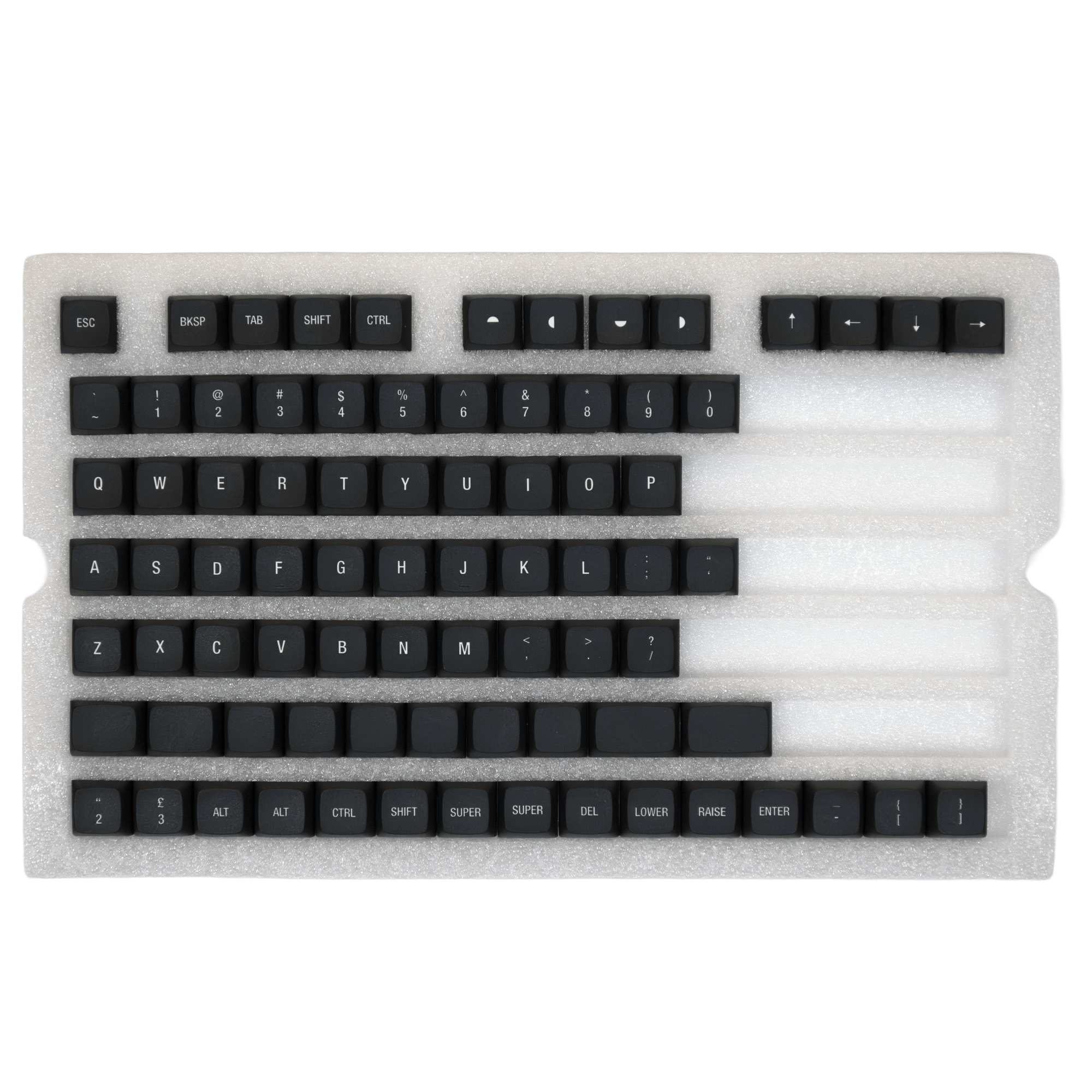 MBUK Split XDA Printed Keycaps - Mechboards