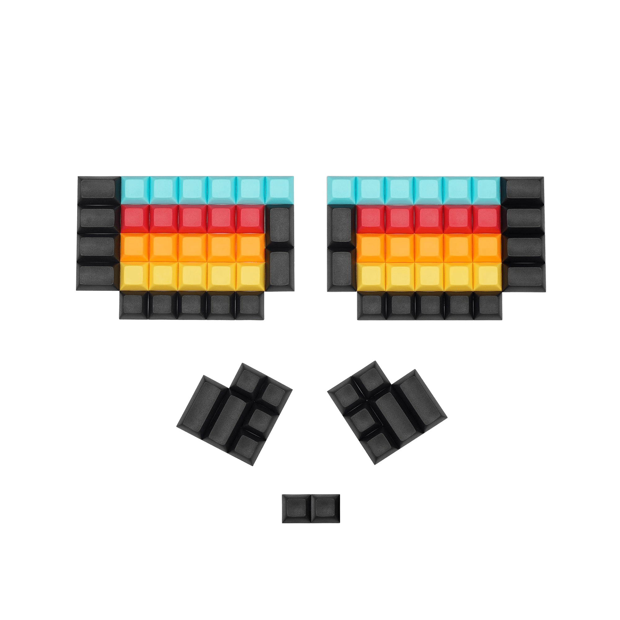 Split Keyboard DSA Blank Keycaps - Mechboards