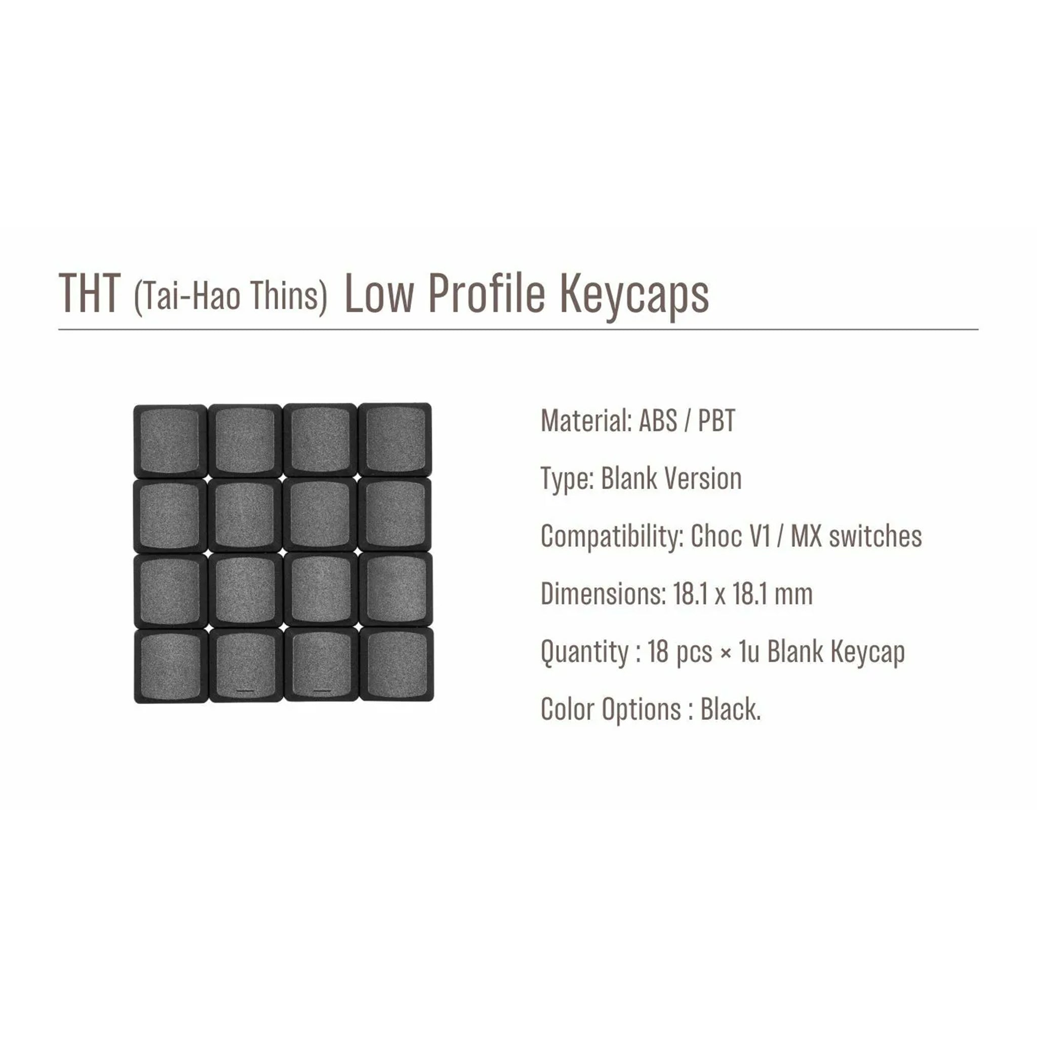 Tai - Hao THT Choc Keycap Set - Mechboards