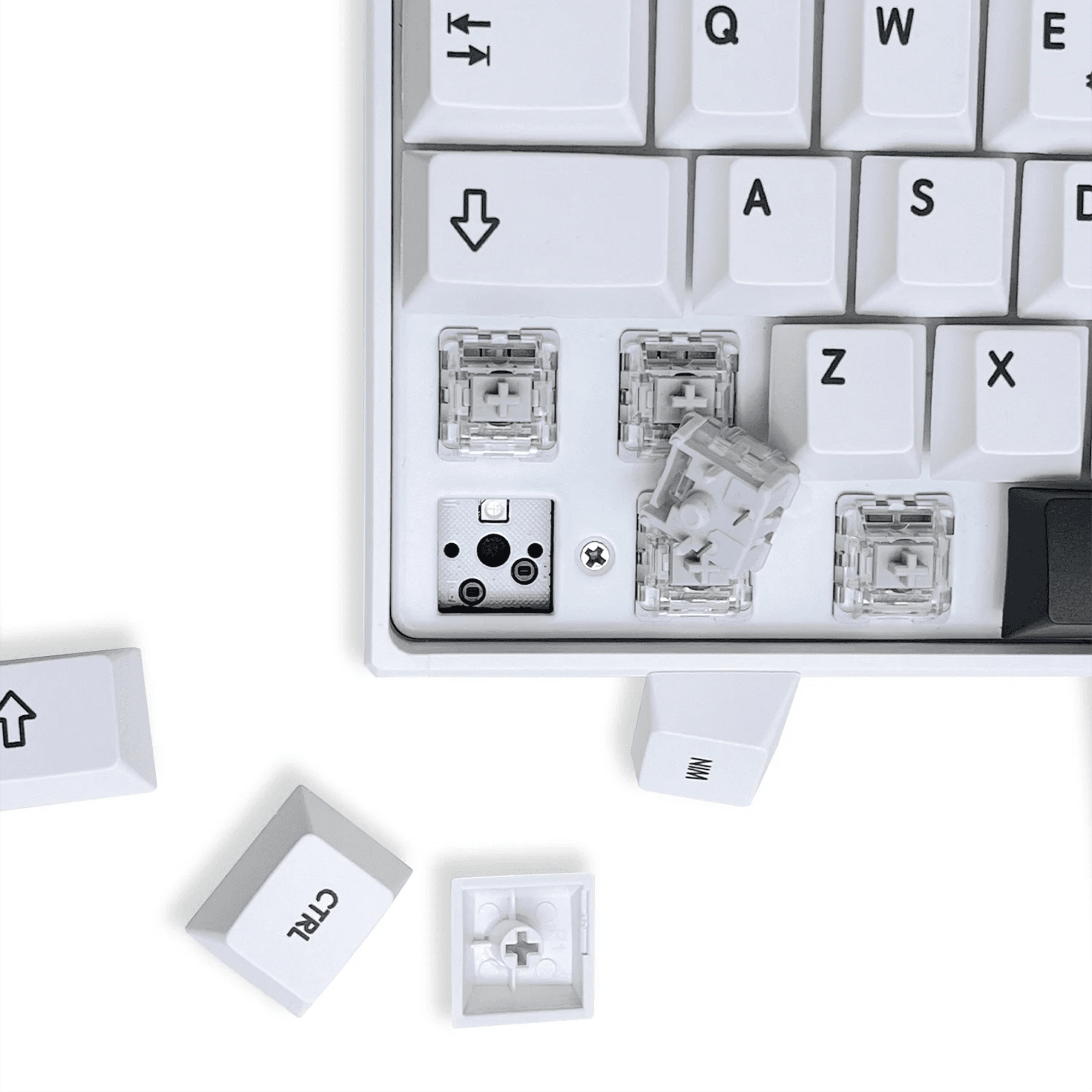 ULTRA60 custom keyboard kit assembled with switches
