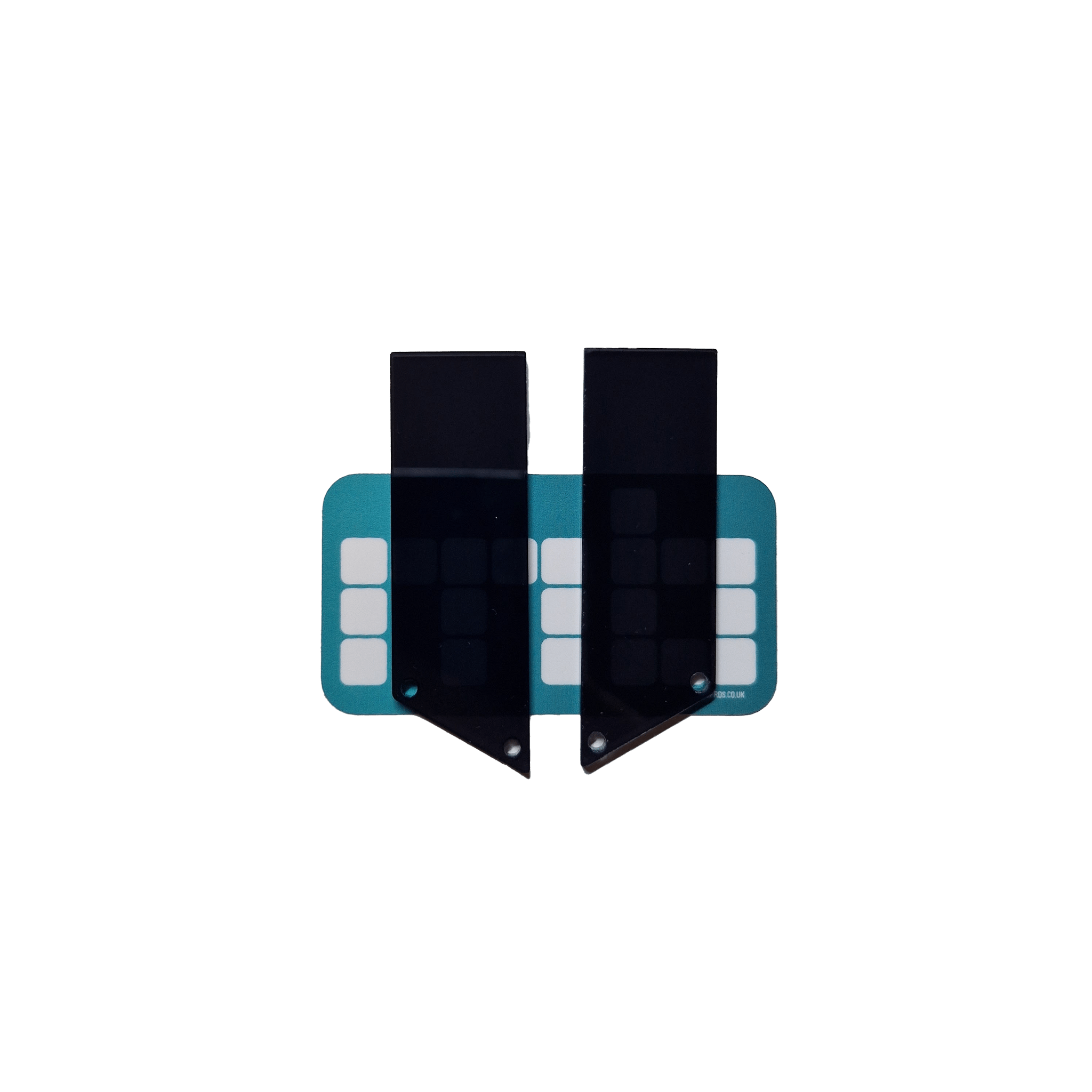 Corne (Helidox) Acrylic Covers - Smokey (Clear) - Mechboards