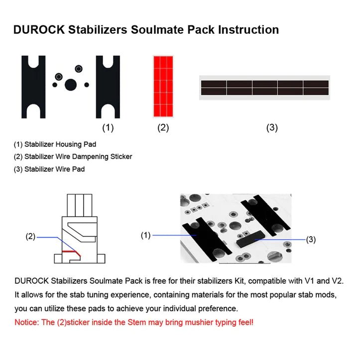Durock Screw-in Stabilisers v2 - Mechboards