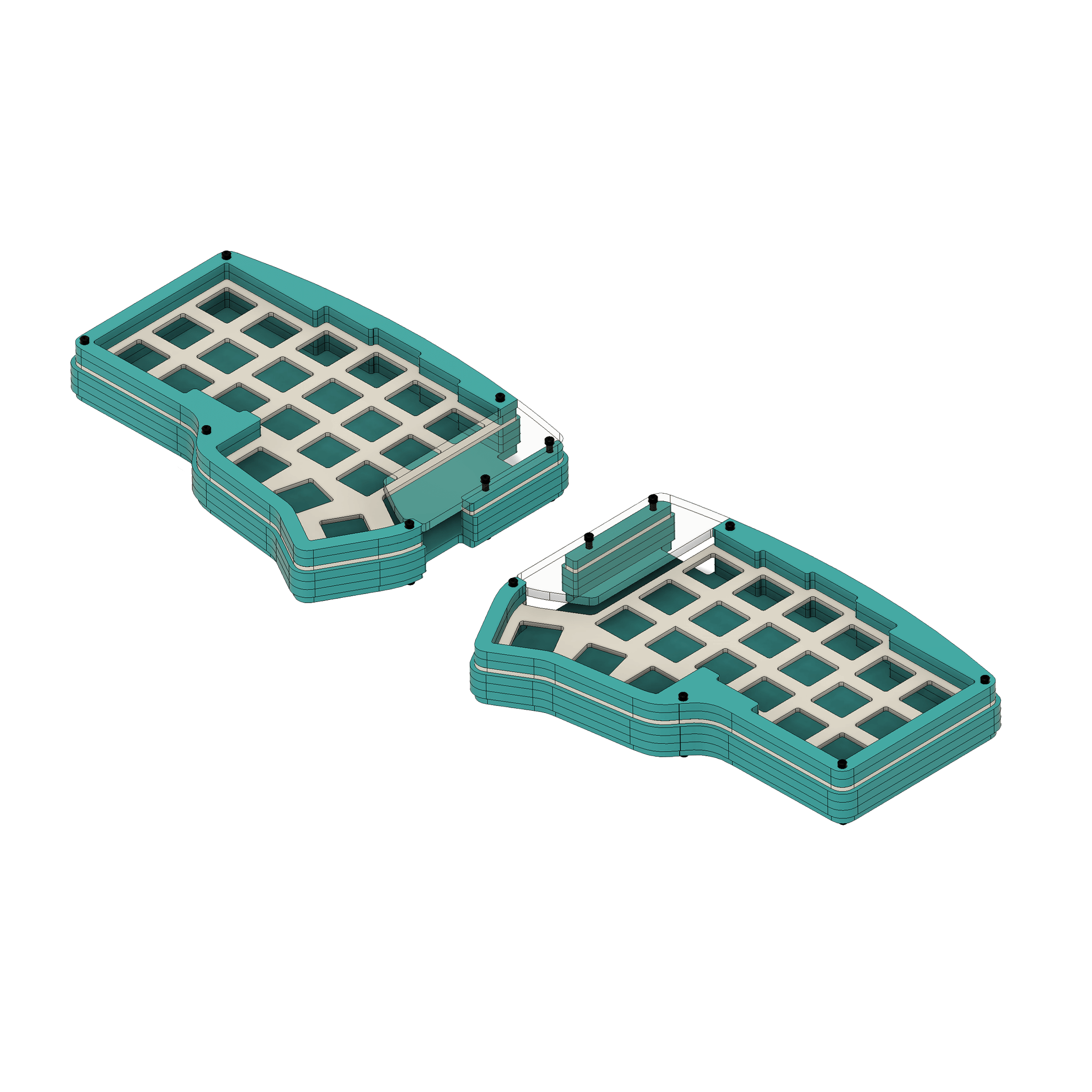 Helidox (Corne) Acrylic Wave Case - Mechboards