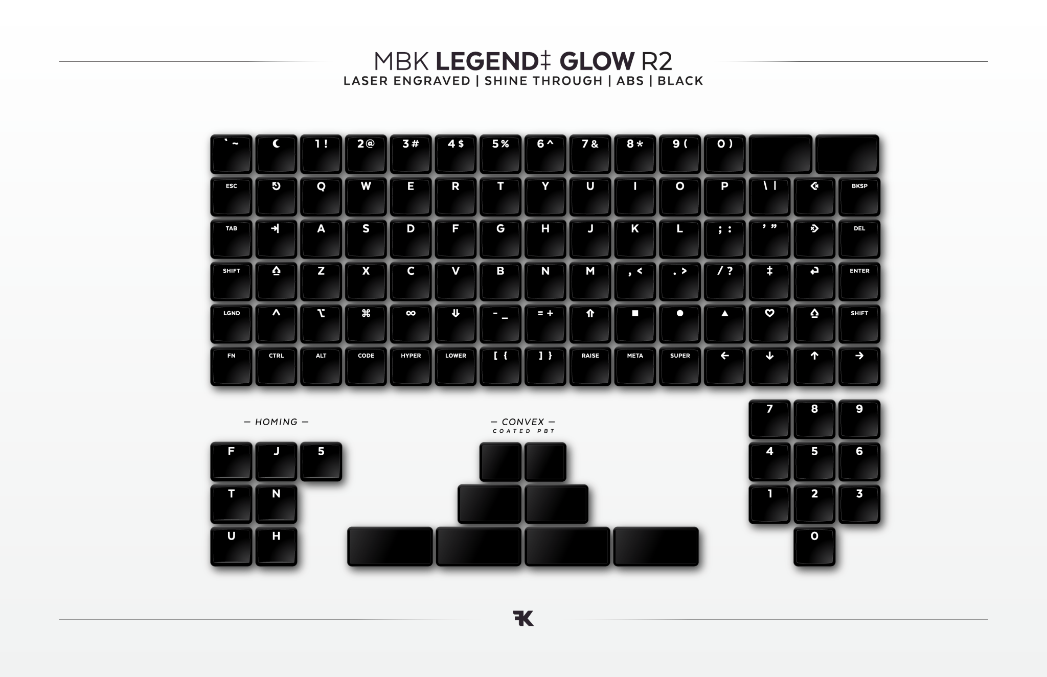 MBK Glow Keycaps - Mechboards