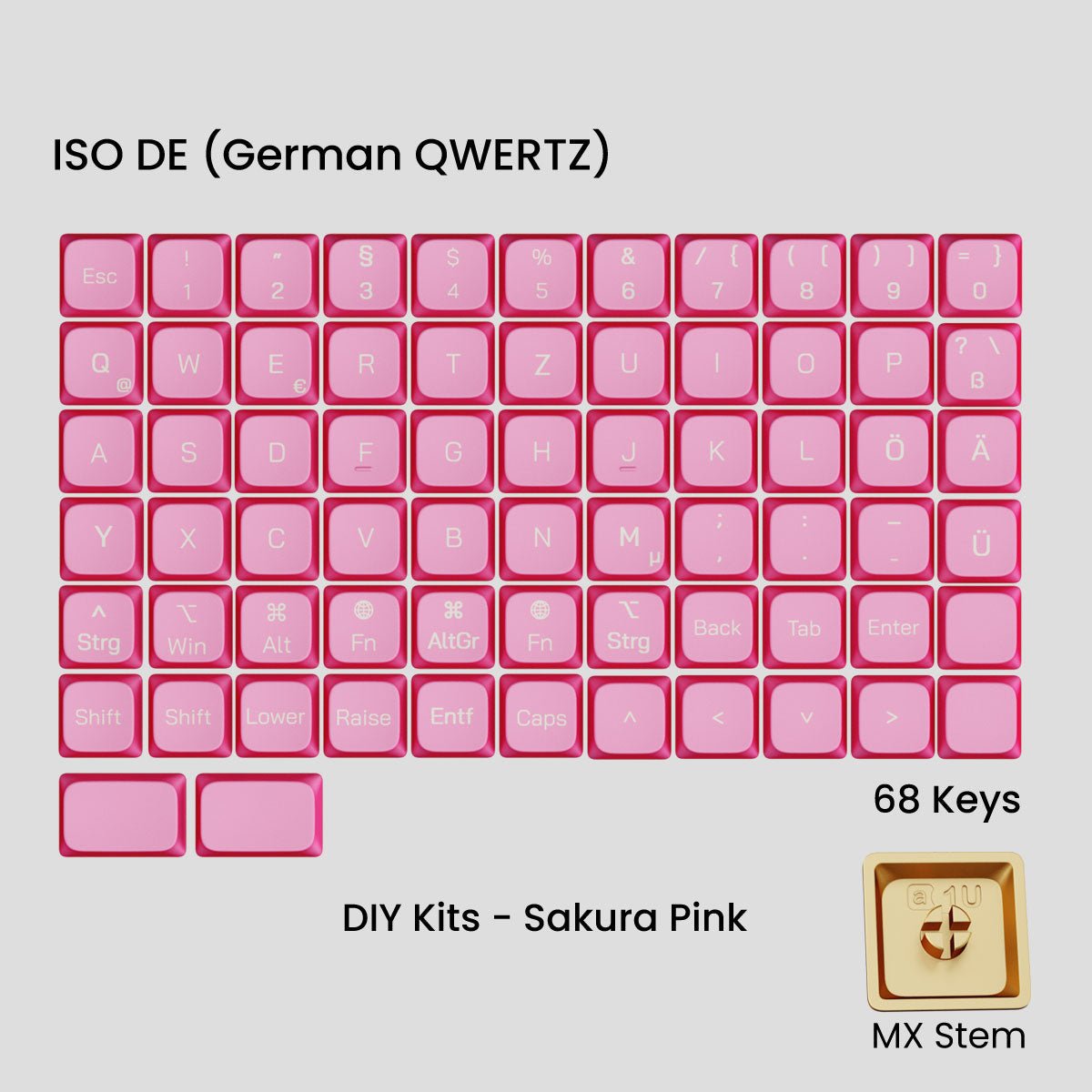 Awekeys Low Profile Metal Keycaps - Pre - Order - Mechboards