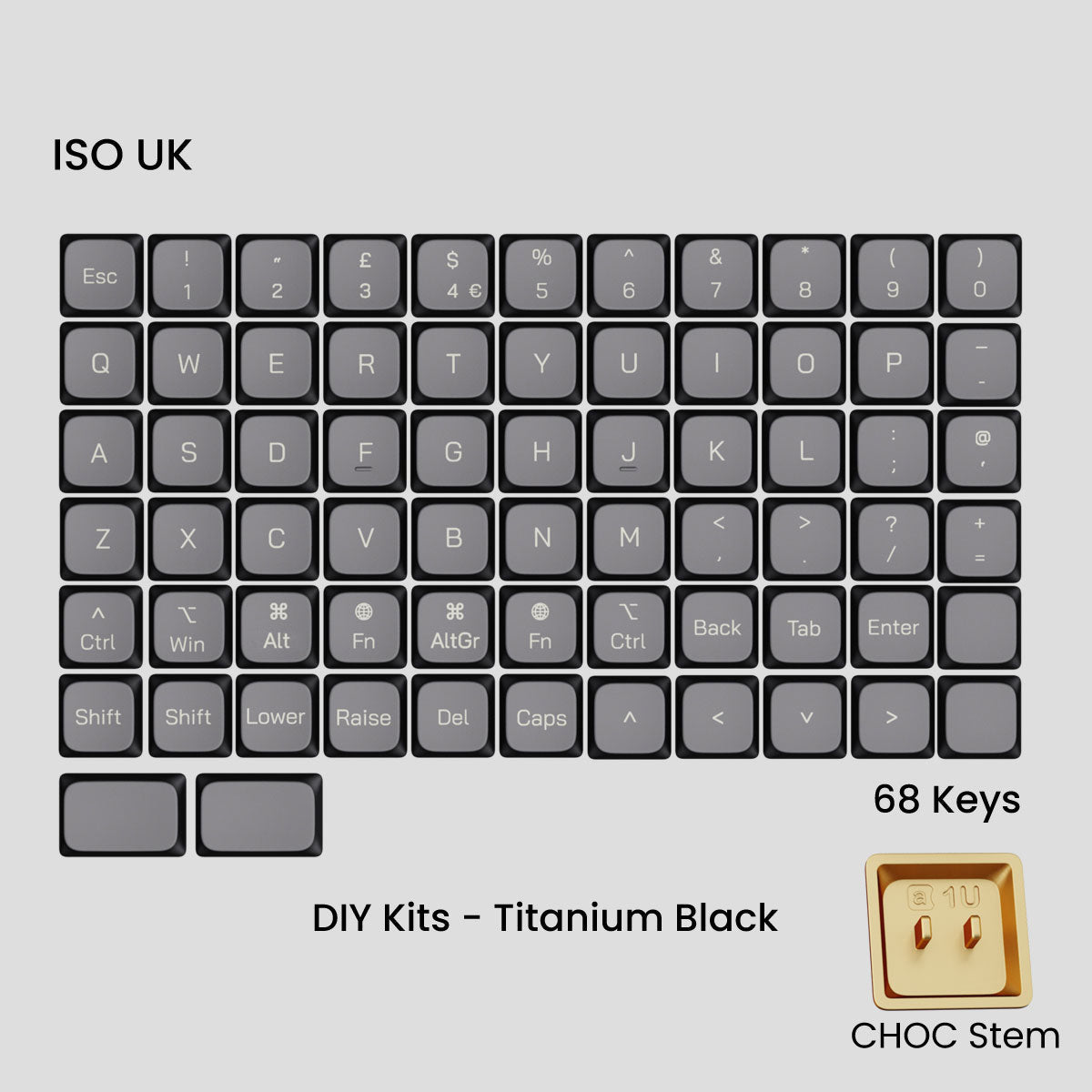 Awekeys Low Profile Metal Keycaps - Pre - Order - Mechboards