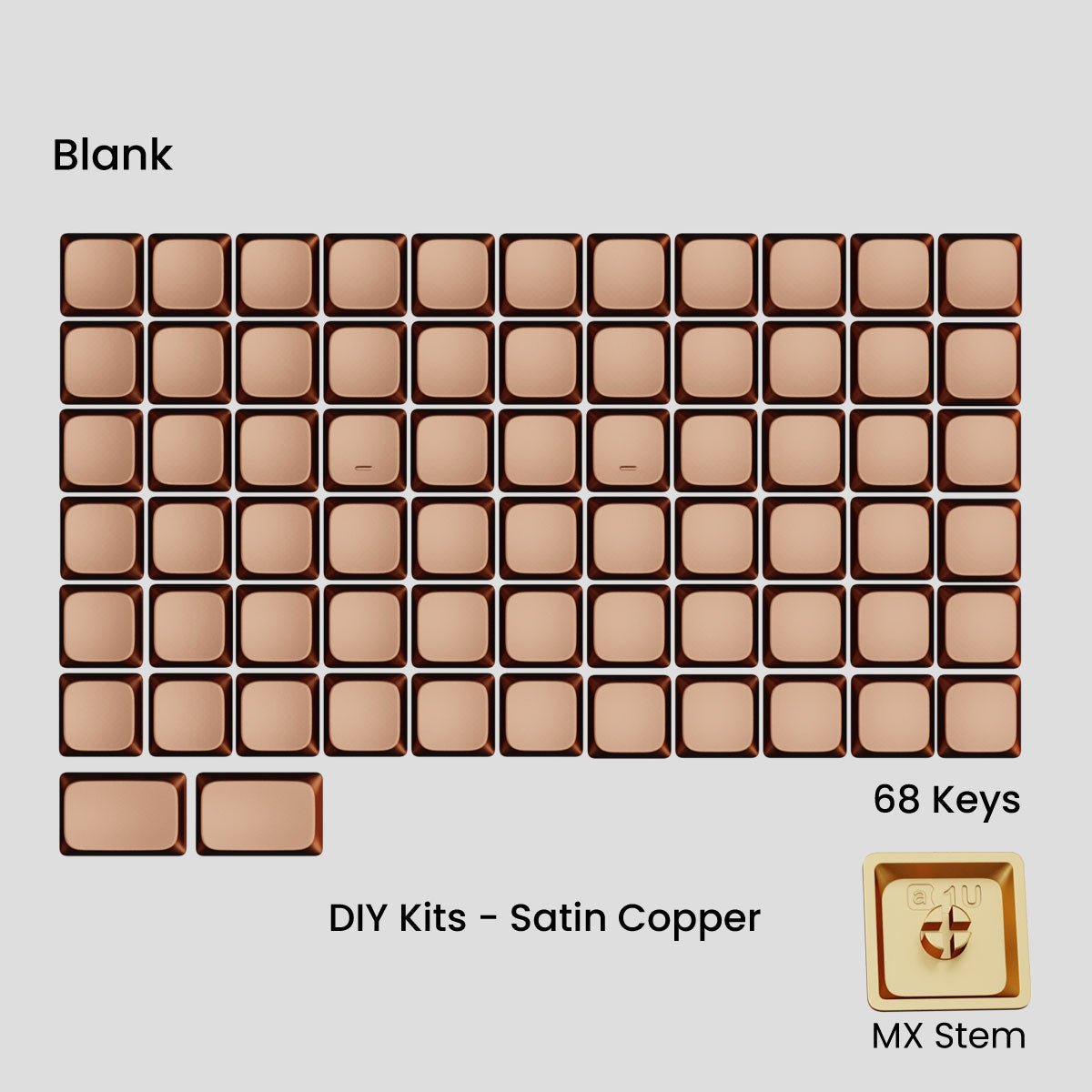 Awekeys Low Profile Metal Keycaps - Pre - Order - Mechboards