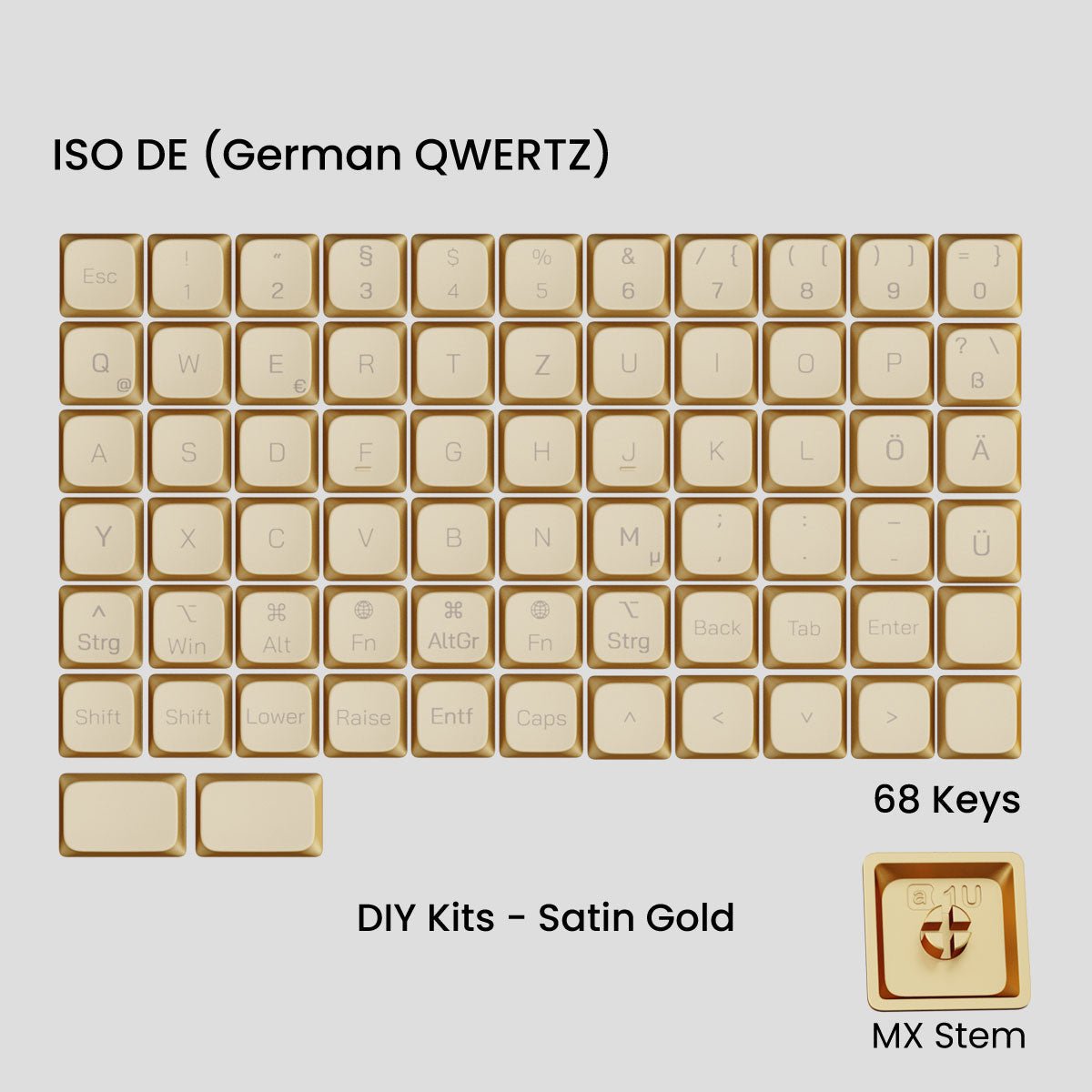 Awekeys Low Profile Metal Keycaps - Pre - Order - Mechboards