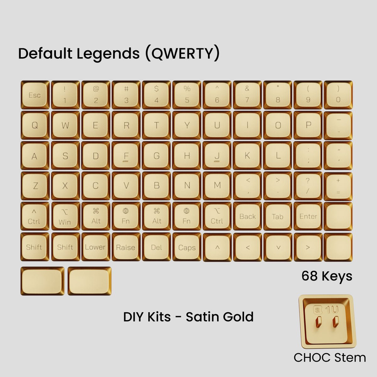 Awekeys Low Profile Metal Keycaps - Pre - Order - Mechboards