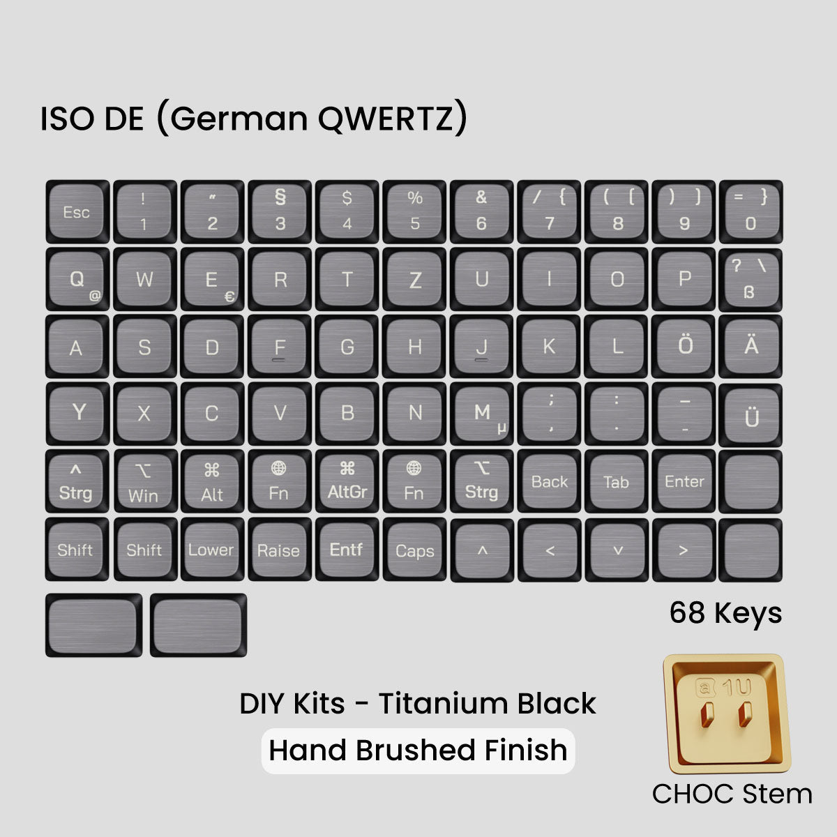 Awekeys Low Profile Metal Keycaps - Pre - Order - Mechboards