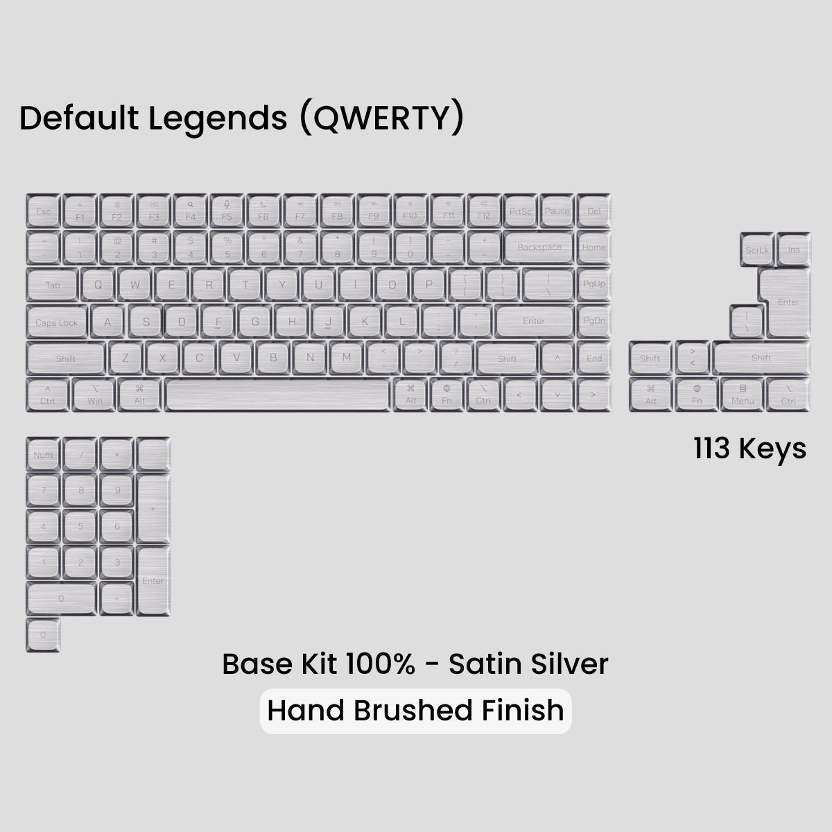 Awekeys Low Profile Metal Keycaps - Pre - Order - Mechboards