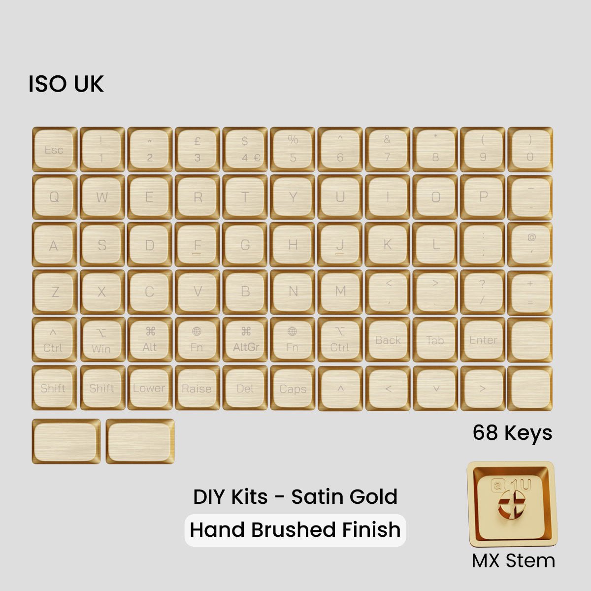 Awekeys Low Profile Metal Keycaps - Pre - Order - Mechboards