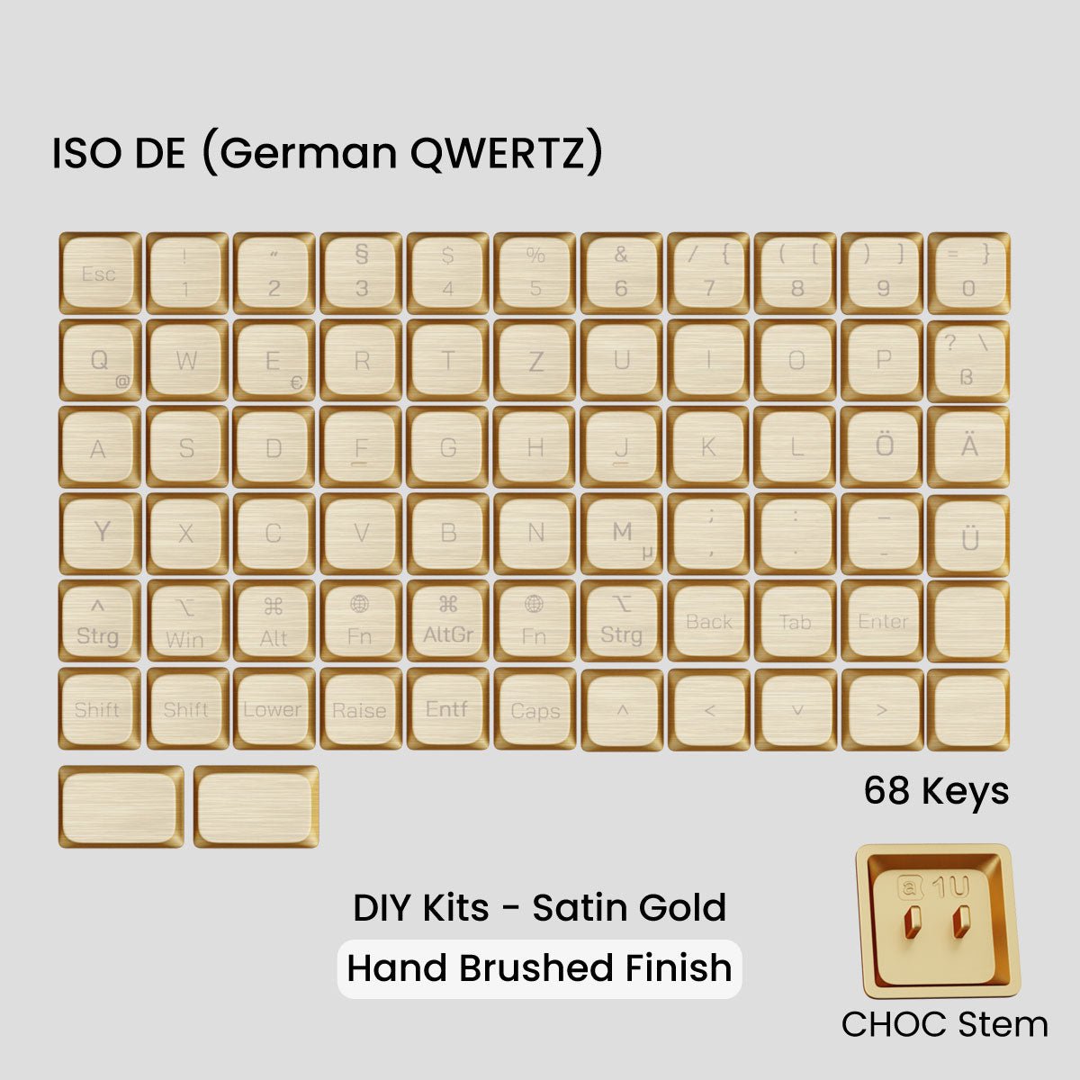 Awekeys Low Profile Metal Keycaps - Pre - Order - Mechboards