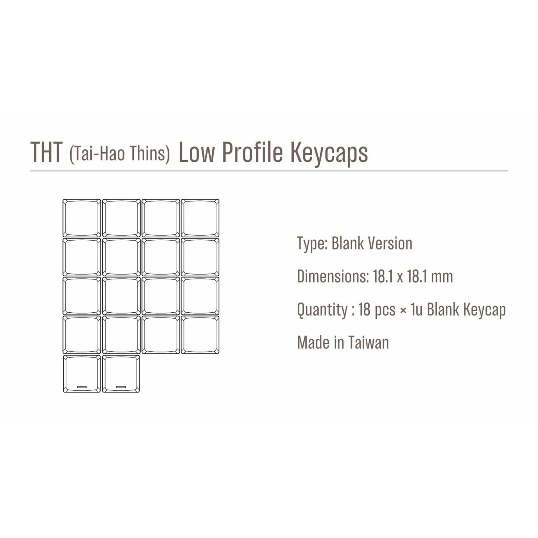 Tai - Hao THT Blanks - Mechboards