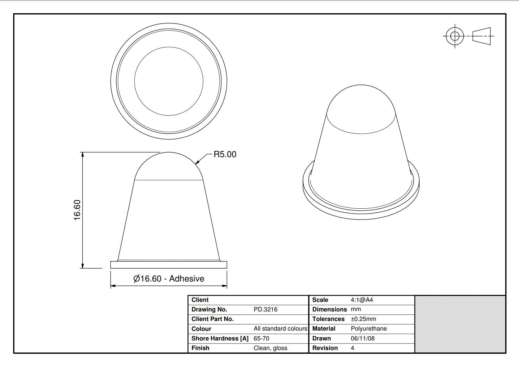 Self-adhesive rubber feet - Mechboards